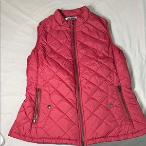 Women's Quilted Vest - red